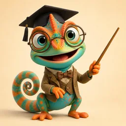Hammy profesor con un puntero
