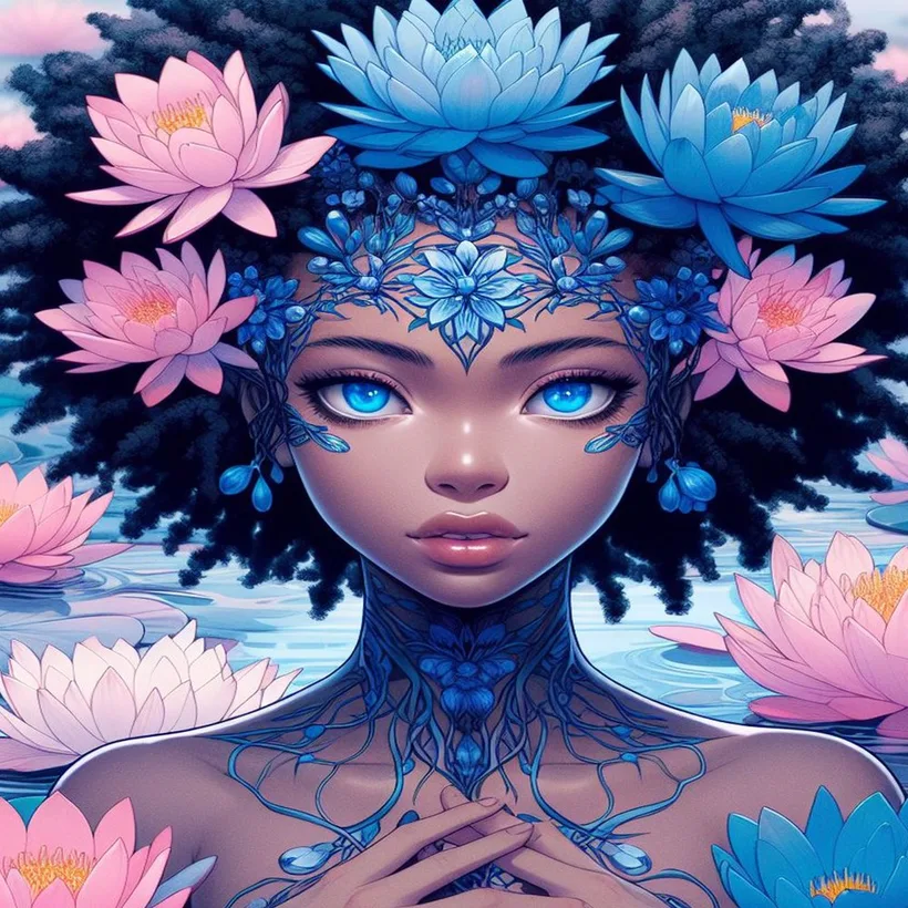 Nymph Among Lotuses