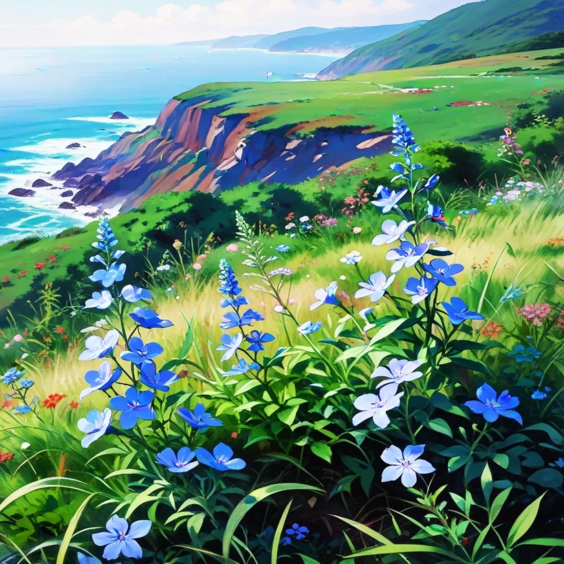 Flowers on the Slope