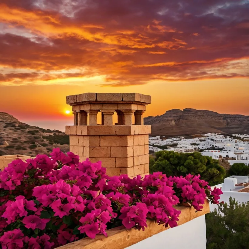 Lindos sunset