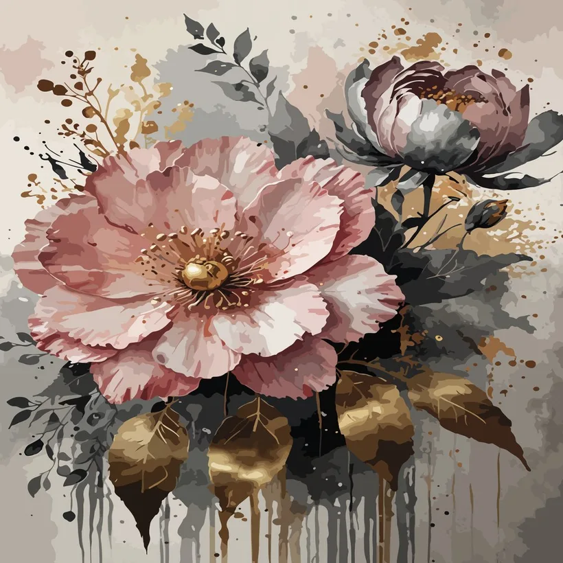 Flower. Three Golds