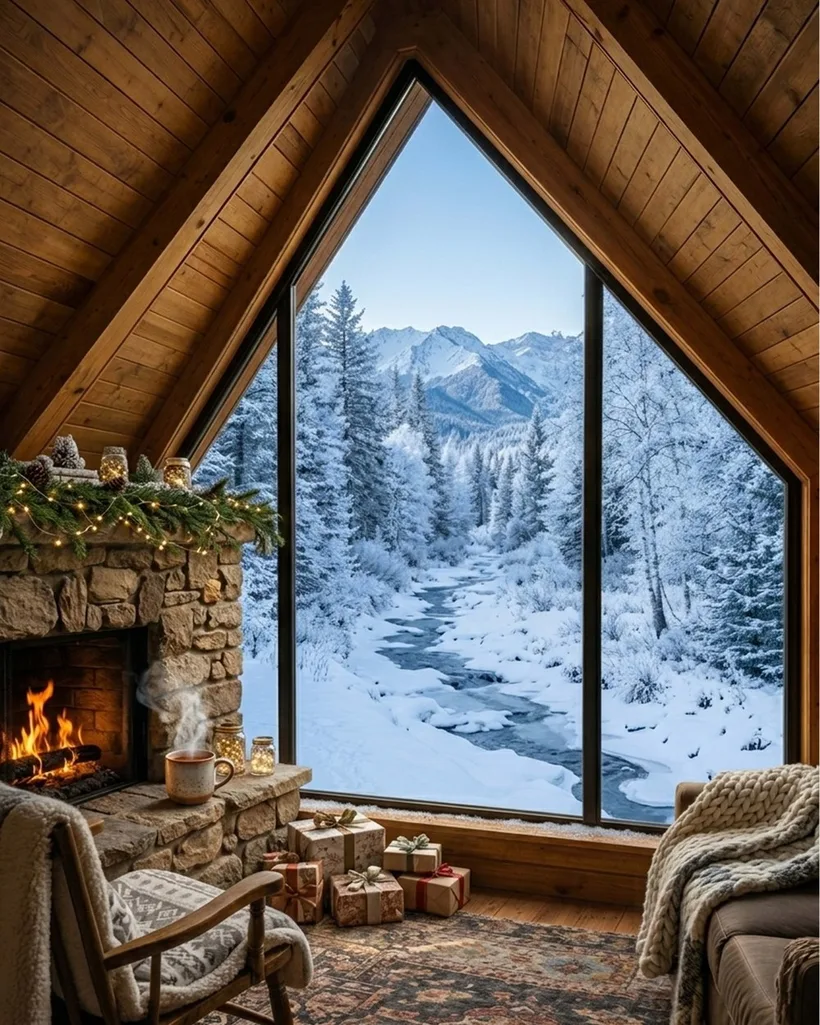Cozy glamping. Winter