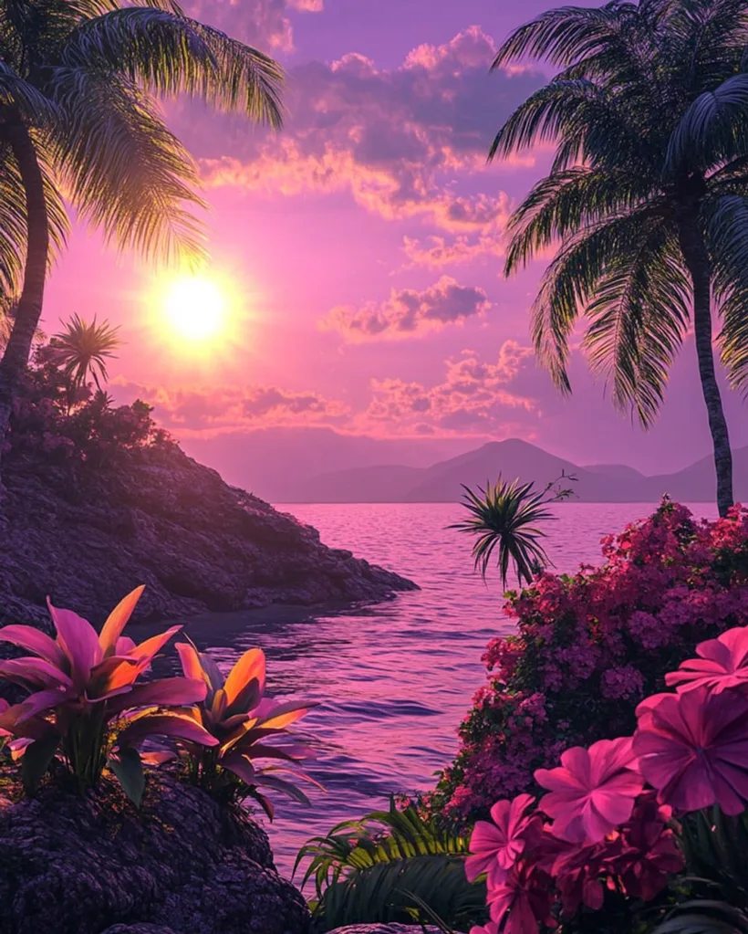 At sunset