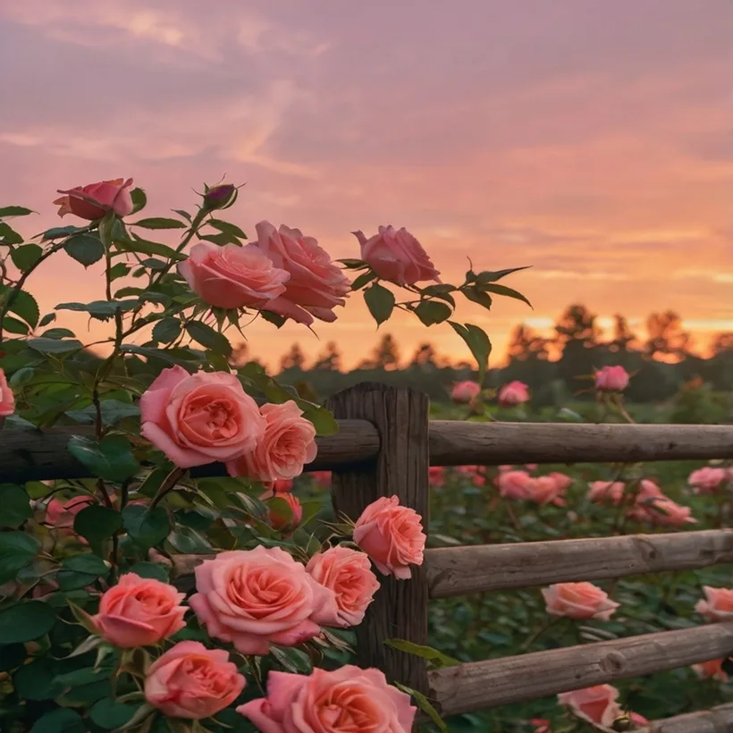 Rosas al Atardecer