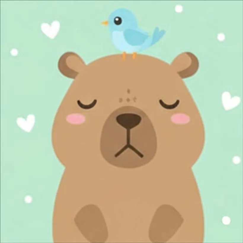 Capybara & Birdie