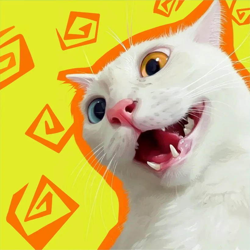 Freaked-Out Cat
