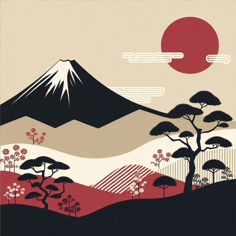 Fuji & Scarlet Sun