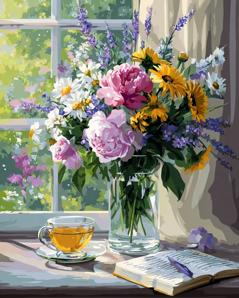 Flores en un florero