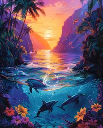 Three at Sunset