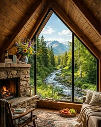 Acogedor glamping. Verano