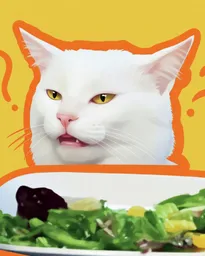 Cat vs. Salad