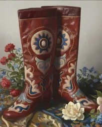 Patterned Ichigi Boots