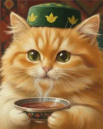 Cat in a Tubeteika